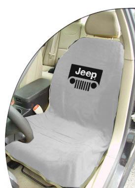 Jeep Grey Grille Car Seat Cover Towel