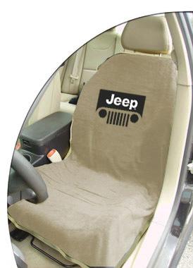 Jeep Tan Grille Car Seat Cover Towel