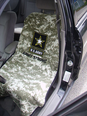 US Army Camo Car Seat Cover Towel