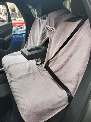 Cadillac Rear Car Seat Cover Towel - Black, Tan or Gray