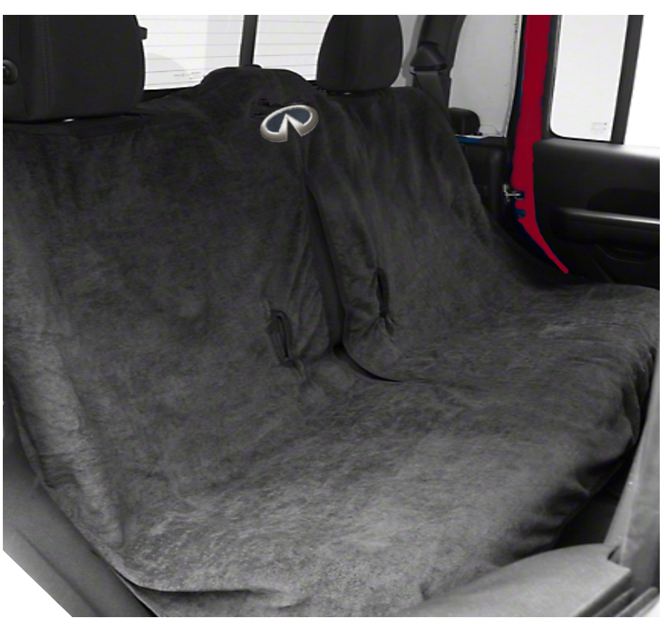 Infiniti Rear Car Seat Cover Towel - Black, Tan or Gray