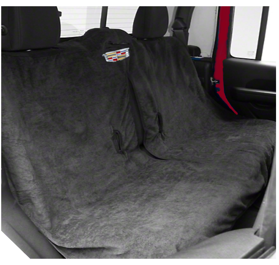 Cadillac Rear Car Seat Cover Towel - Black, Tan or Gray