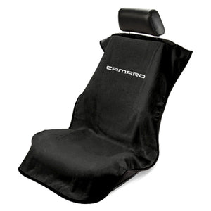 Camaro Black Car Seat Cover Towel