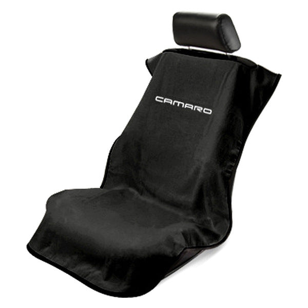 Camaro Black Car Seat Cover Towel