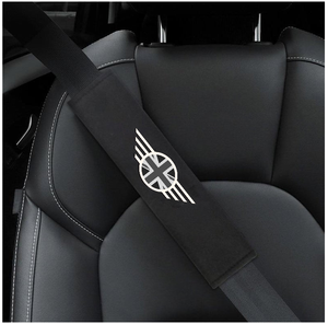 Mini Coopers Seat Belt Cushion Black/Gray